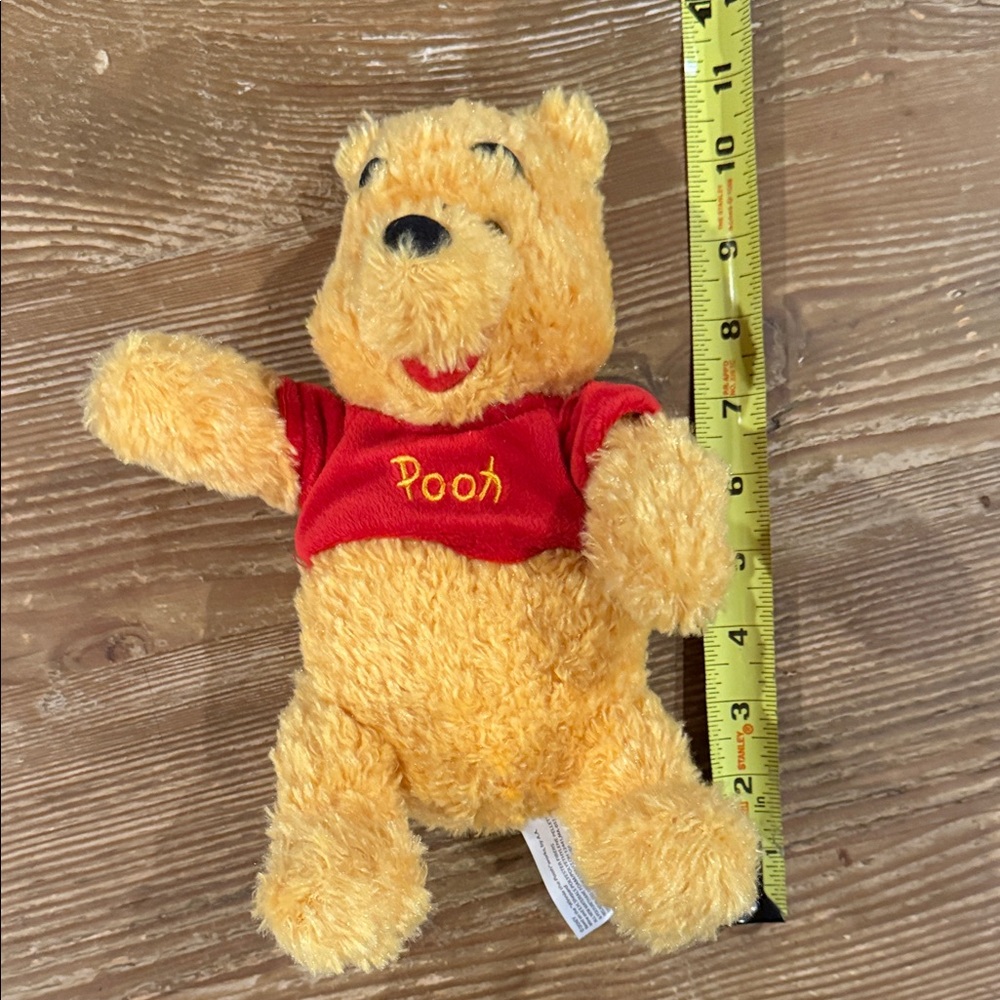Adorable Disney Pooh Plush Toy - Yellow and Red
